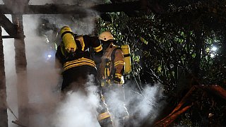 Gartenhaus in Friedrichsdorf abgebrannt