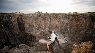 Victoriafälle sind nur noch ein Rinnsal
