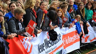 Hermannslauf 2015: Fotos vom Ziel an der Sparrenburg