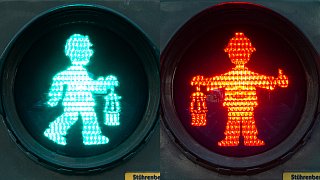 Besondere Ampelmännchen in ganz Deutschland