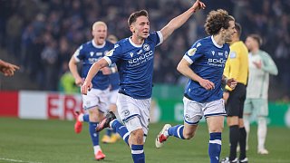 Arminia Bielefeld schlägt Werder Bremen 2:1.