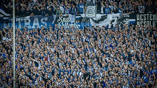 Gigantische Choreo beim Arminia-Heimspiel gegen Dresden