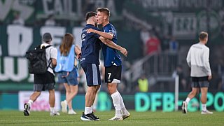 Arminia Bielefeld schlägt Werder Bremen 1:0.