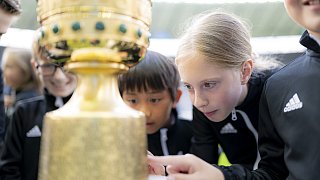 Die elf Einlaufkinder aus OWL bei Arminias Pokalfinale
