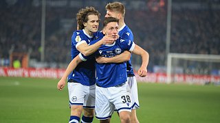 Arminia Bielefeld schlägt Werder Bremen 2:1.