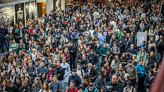 Begrüßung der Erstsemester an der Uni Bielefeld