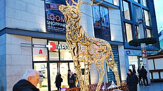 Lichtinstallationen zu Weihnachten in der Bielefelder City