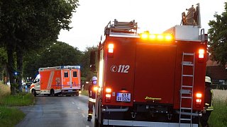 Auto überschlägt sich bei Unfall in Versmold