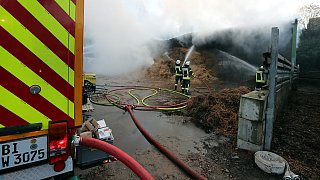 Großbrand in Bielefeld Jöllenbeck