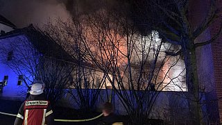 Nieheim: Großbrand in Erwitzen