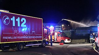 Borgholzhausen: Großbrand bei Schüco