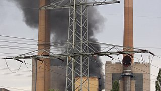 Kraftwerk in Veltheim brennt