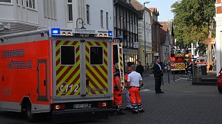 Feuerwehr löscht Zimmerbrand in Gütersloh