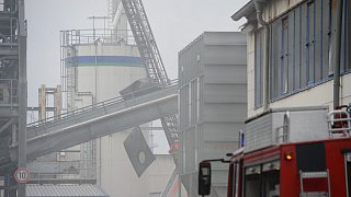 Explosion und Großbrand bei der Firma Pfleiderer in Gütersloh