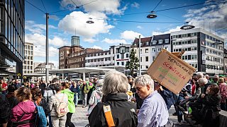 Demonstrationen am Jahnplatz