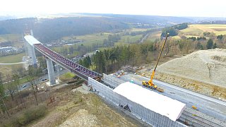 Bad Wünnenberg: Impressionen vom Brückenbau der B 480n über das Aftetal
