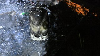 Brand einer Gartenlaube an der Oststraße in Gütersloh