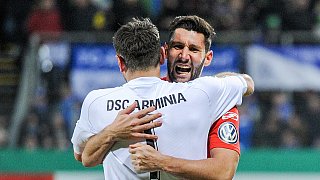 Arminia gewinnt nach Elfmeterschießen gegen Walldorf Astoria