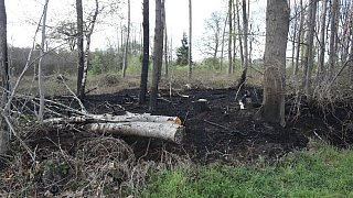 Feuerwehr löscht brennende Garage in Wiedenbrück