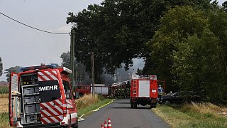 Großbrand einer Remise an der Kölkebecker Straße in harsewinkel
