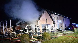 Garagenbrand in Liemke