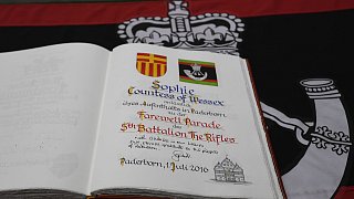 Gräfin Sophie von Wessex besucht das 5th Rifle Regiment in Paderborn