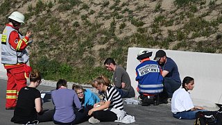 Katastrophenschutzübung auf der A 33 zwischen Halle und Borgholzhausen