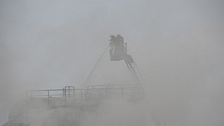 Explosion und Großbrand bei der Firma Pfleiderer in Gütersloh