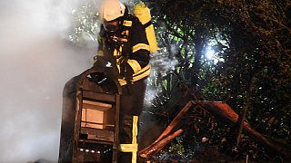 Gartenhaus in Friedrichsdorf abgebrannt