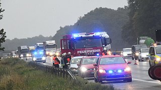 Schwerer Unfall auf der A2 bei Rheda-Wiedenbrück
