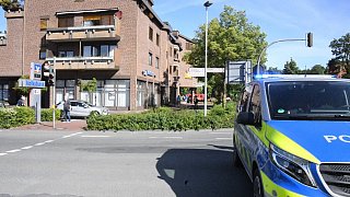 Großeinsatz an Volksbank in Steinhagen