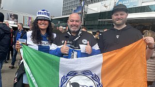 Die schönsten Bilder vom Arminia-Fanfest in Berlin