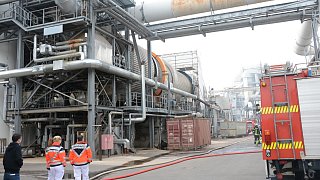 Explosion und Großbrand bei der Firma Pfleiderer in Gütersloh