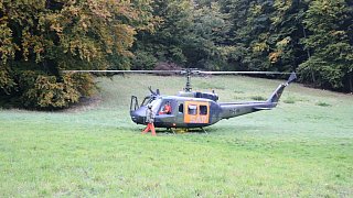 Rettungseinsatz abgestürztes Segelflugzeug in Porta