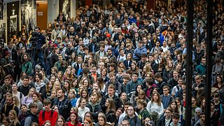 Begrüßung der Erstsemester an der Uni Bielefeld