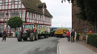 Beverungen: Eröffnung der Weserbrücke und Protestkorso