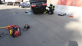 Katastrophenschutzübung auf der A 33 zwischen Halle und Borgholzhausen