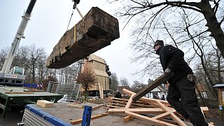Bielefelder Bauernhausmuseum: Bockwindmühle erhält neue Flügel