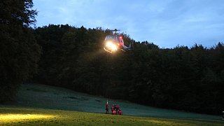 Rettungseinsatz abgestürztes Segelflugzeug in Porta