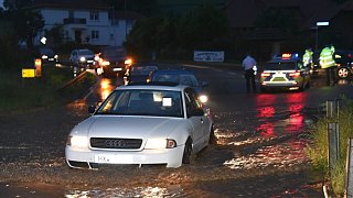 Höxter: Starkregen in Ottbergen