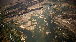 Victoriafälle sind nur noch ein Rinnsal