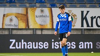 Arminia Bielefeld schlägt 1860 München 2:0.