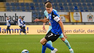 Arminia Bielefeld schlägt 1860 München 2:0.