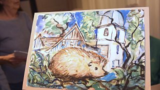Igel-Zeichnungen von Promis in Verl