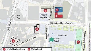 Baubeginn des NW-Medienhauses