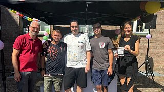 Baustellenparty an der Brackweder Hauptstraße