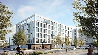 Baubeginn des NW-Medienhauses