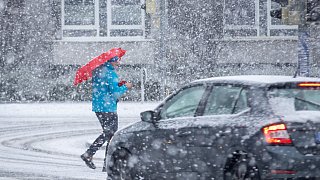 Paderborn: Schneefall in der Kernstadt