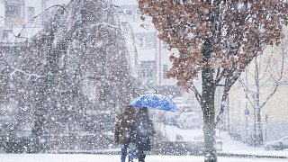 Paderborn: Schneefall in der Kernstadt