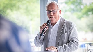 Baubeginn des NW-Medienhauses